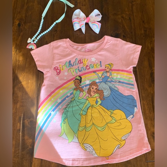 👑Disney “Birthday Princess” Tee Sz 5T 🥳 - Picture 5 of 11